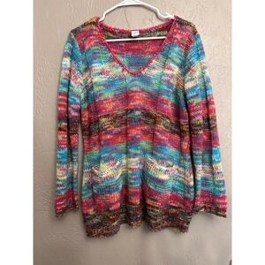 Bobbie Brooks Women Y2K FairyCore Multi Color Hippie Retro Grandmacore Pocket L